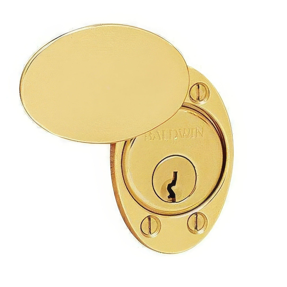 Baldwin 6755003 lifetime polished brass lock cylinder collar
