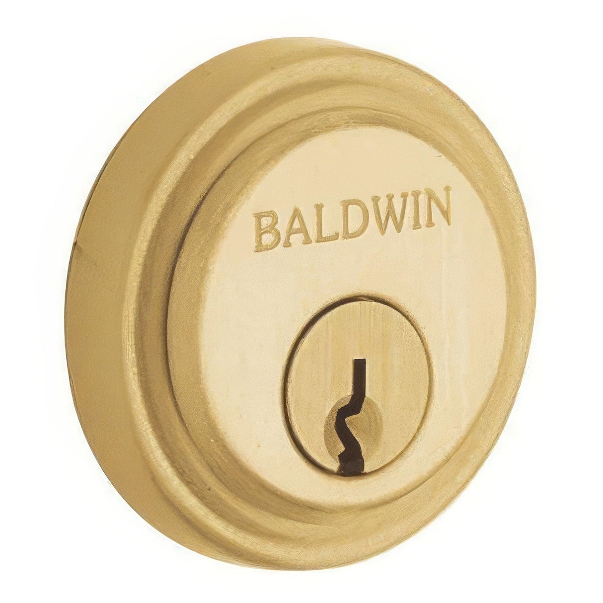 Baldwin 6757060 satin brass and brown lock cylinder collar