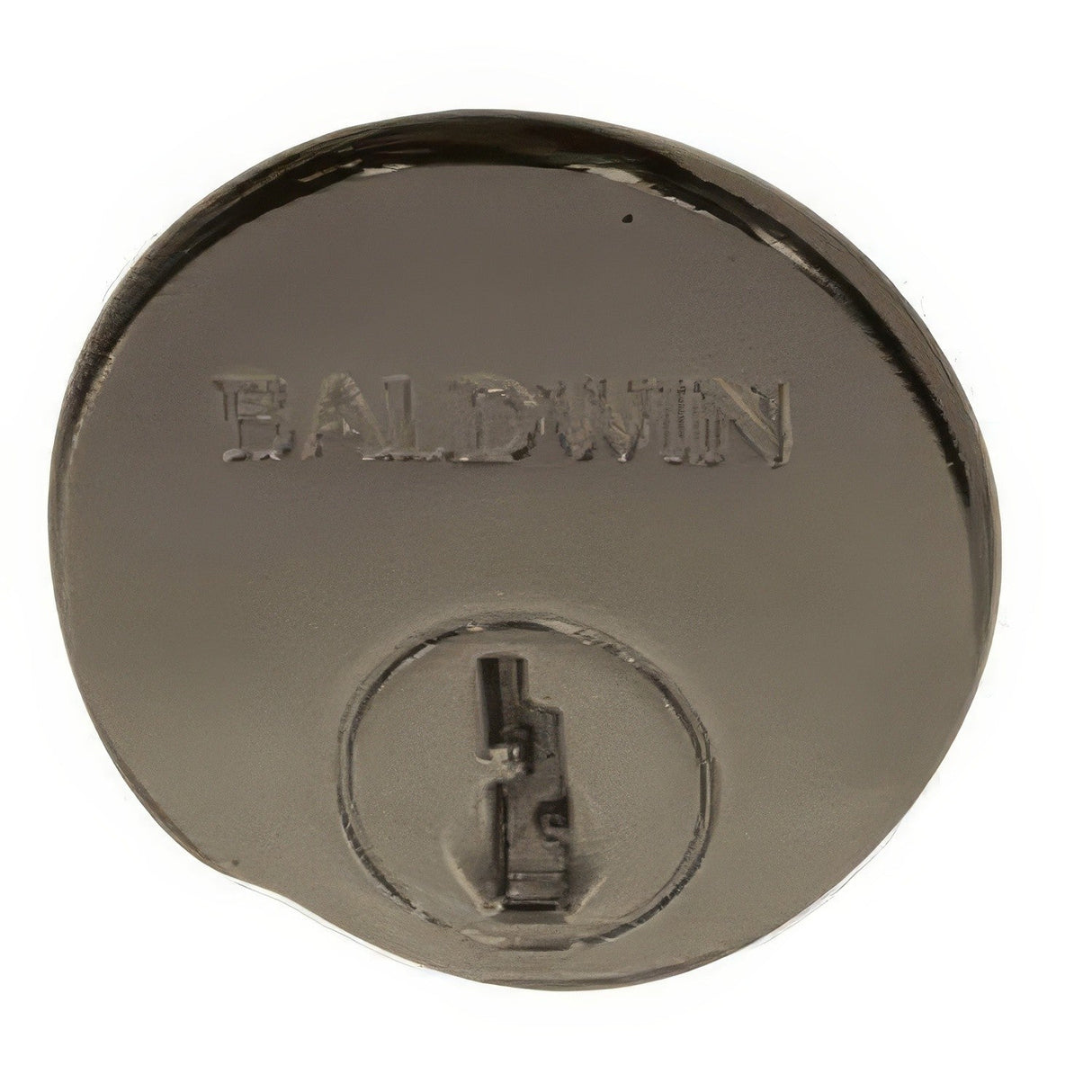 Baldwin 6761050 satin brass and black lock cylinder collar