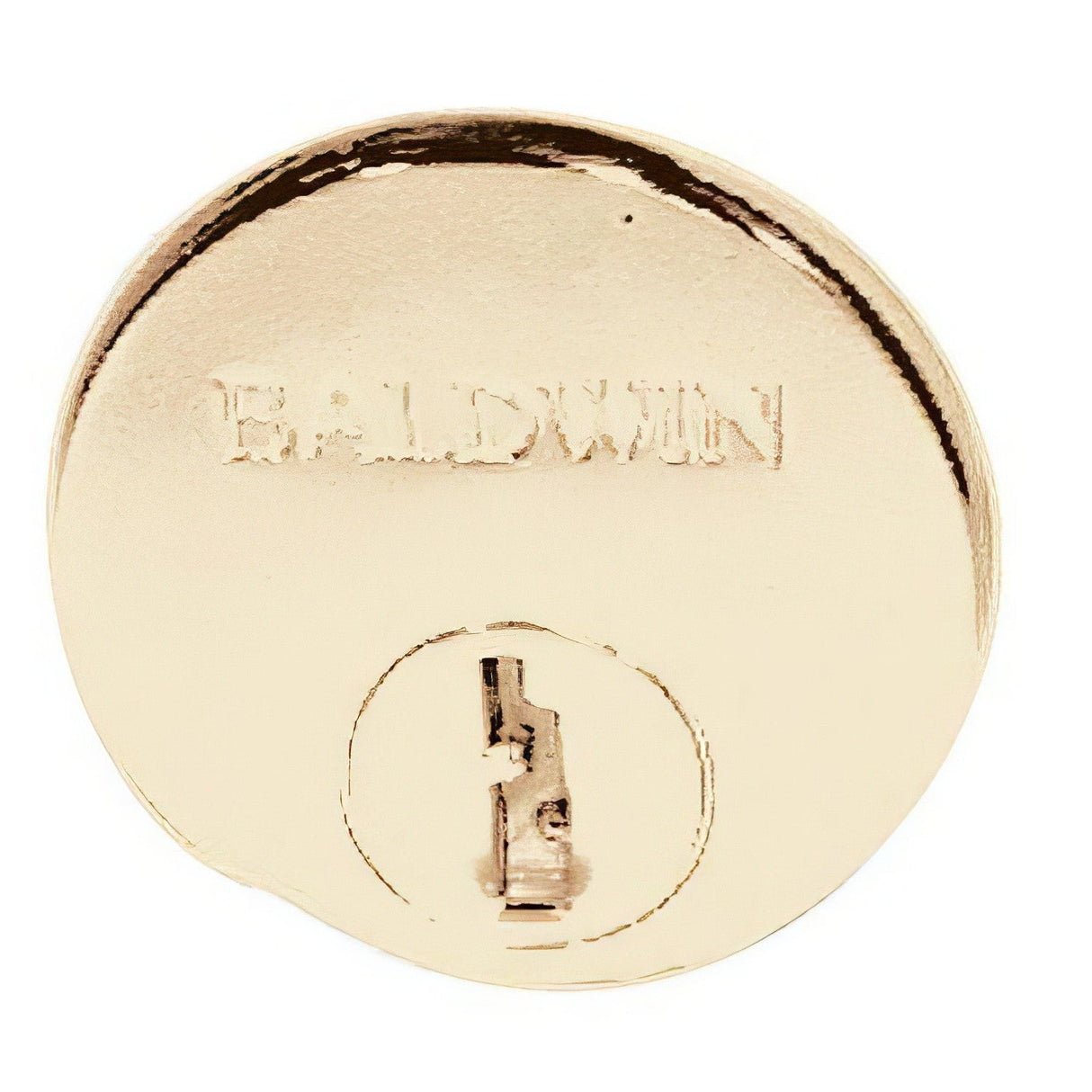 Baldwin 6761060 satin brass and brown lock cylinder collar