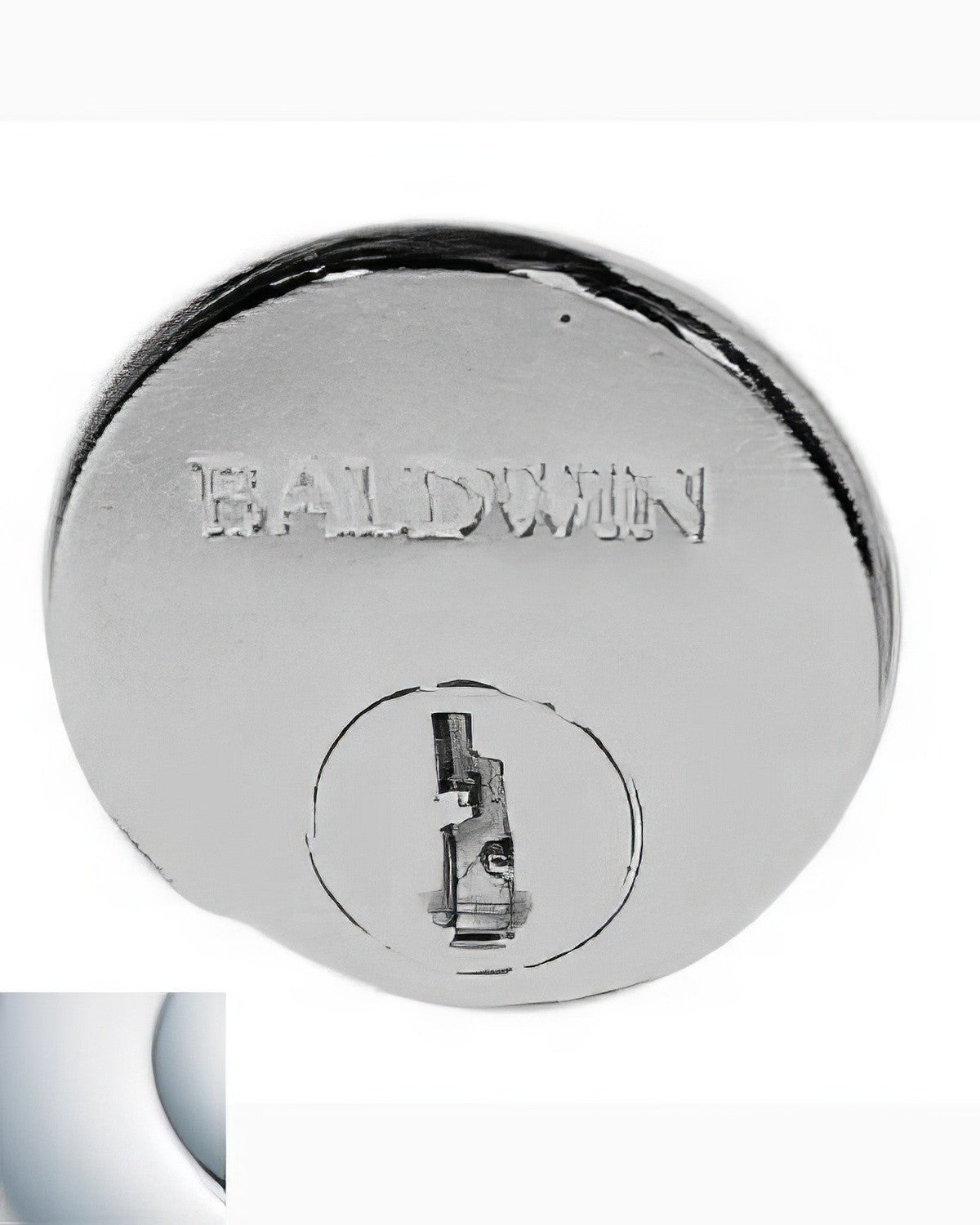 Baldwin 6761260 polished chrome lock cylinder collar