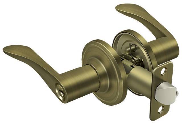 Deltana 6861L keyed entry door lever