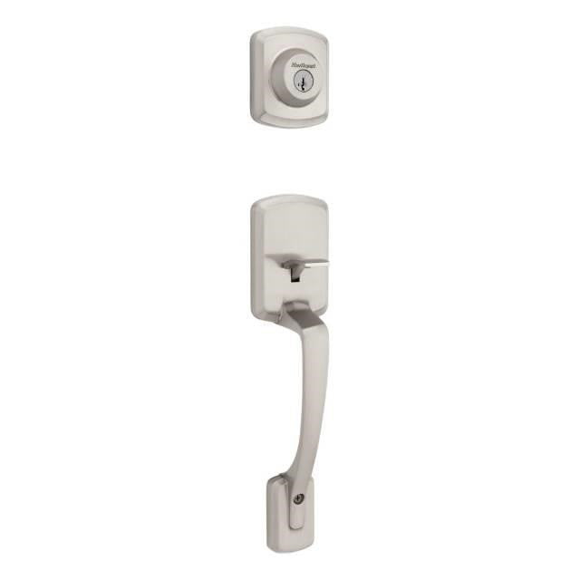 Kwikset 687HYHLIP Henley Single Cylinder Exterior Handleset SmartKey in Satin Nickel
