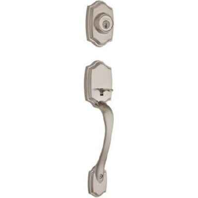 Kwikset 689BWLIP-15S satin nickel double cylinder handleset