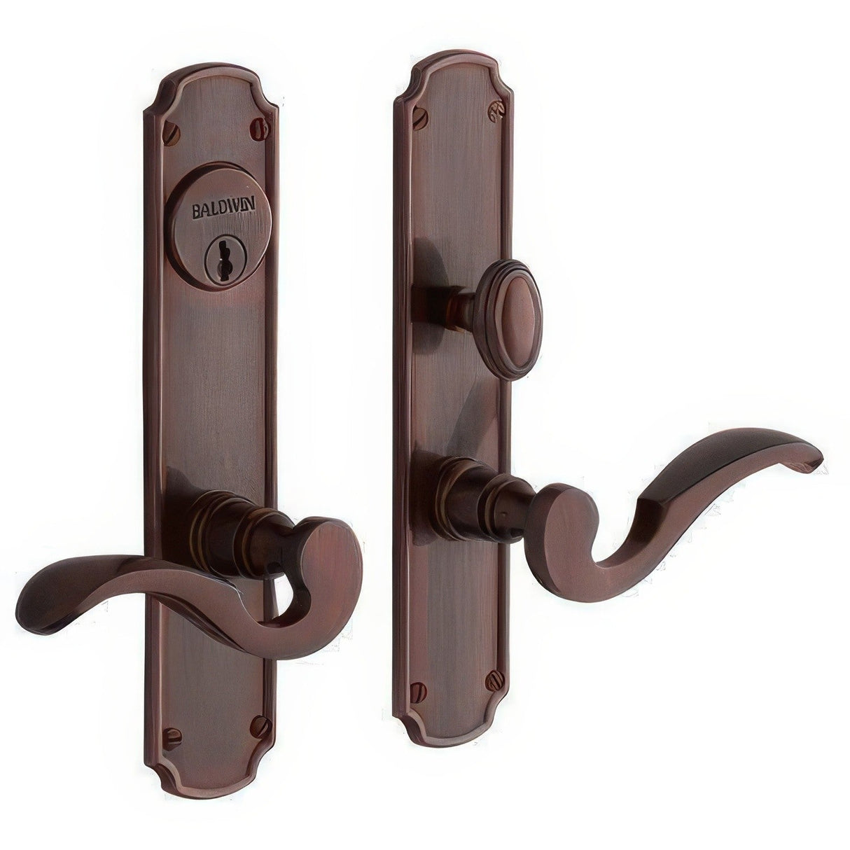 Baldwin 6942112FD venetian bronze handleset trim pack