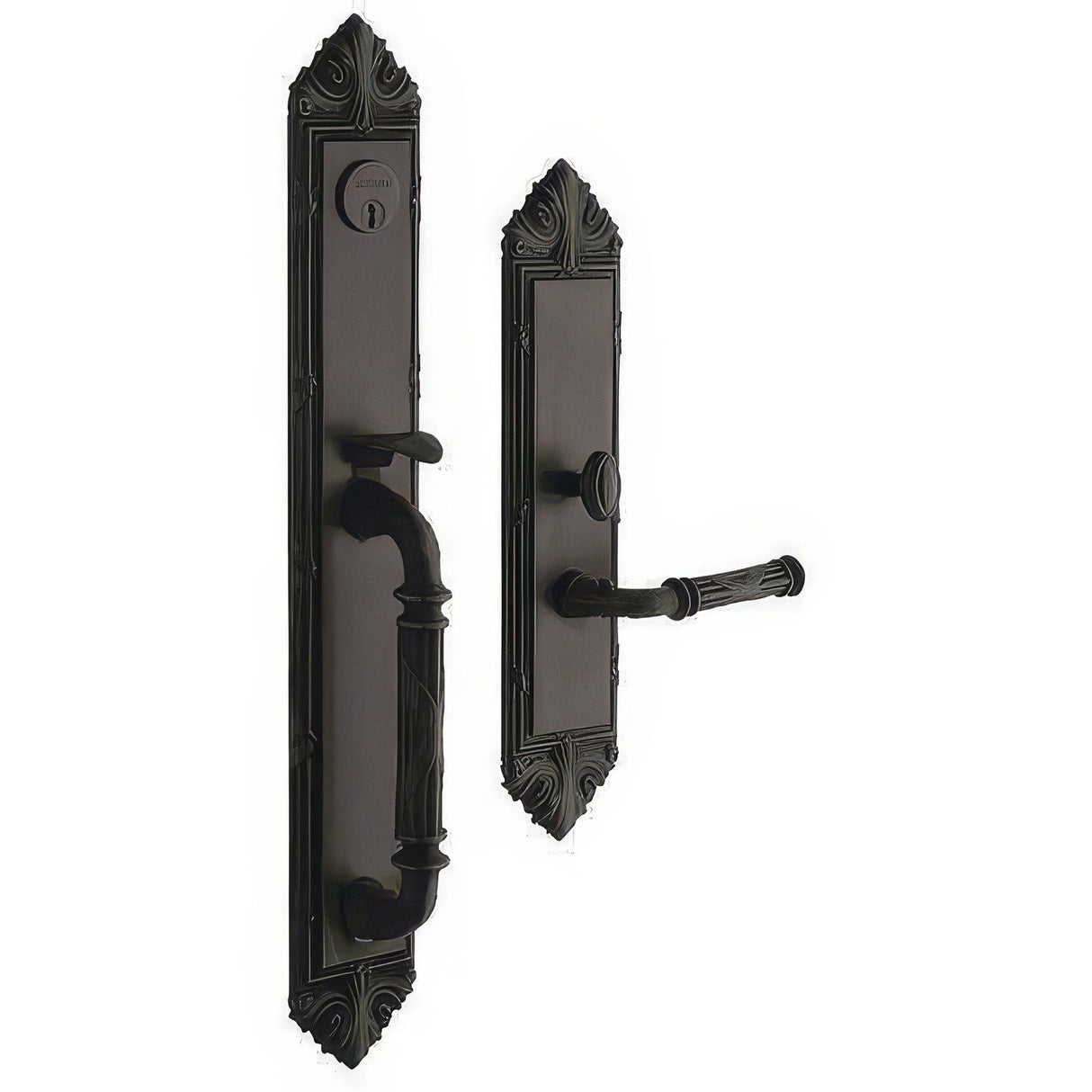 Baldwin 6952102LFD oil rubbed bronze dummy set