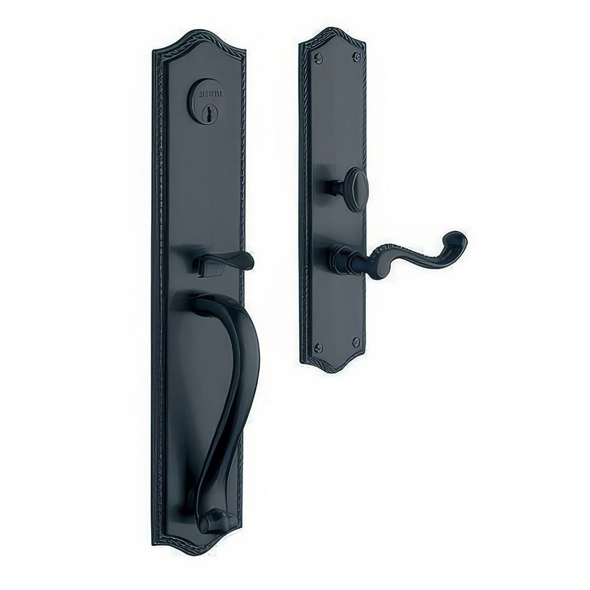 Baldwin 6963102RENT oil rubbed bronze handleset trim pack