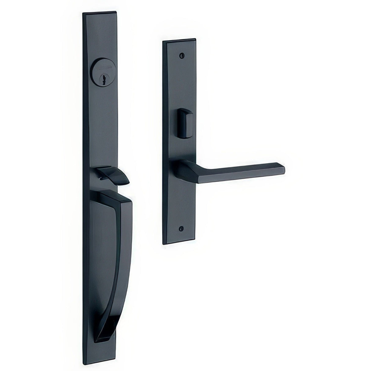 Baldwin 6966102RENT oil rubbed bronze 6966.rent lakeshore right hand single cylinder mortise handleset trim set