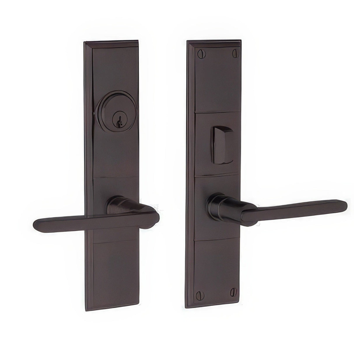 Baldwin 6973112ENTR venetian bronze 6973.entr houston single cylinder mortise handleset trim set