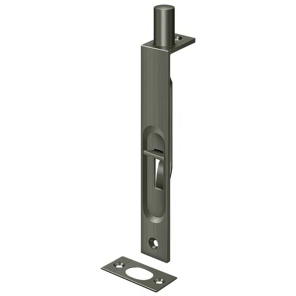 Deltana 6FBS15A antique nickel flush bolt