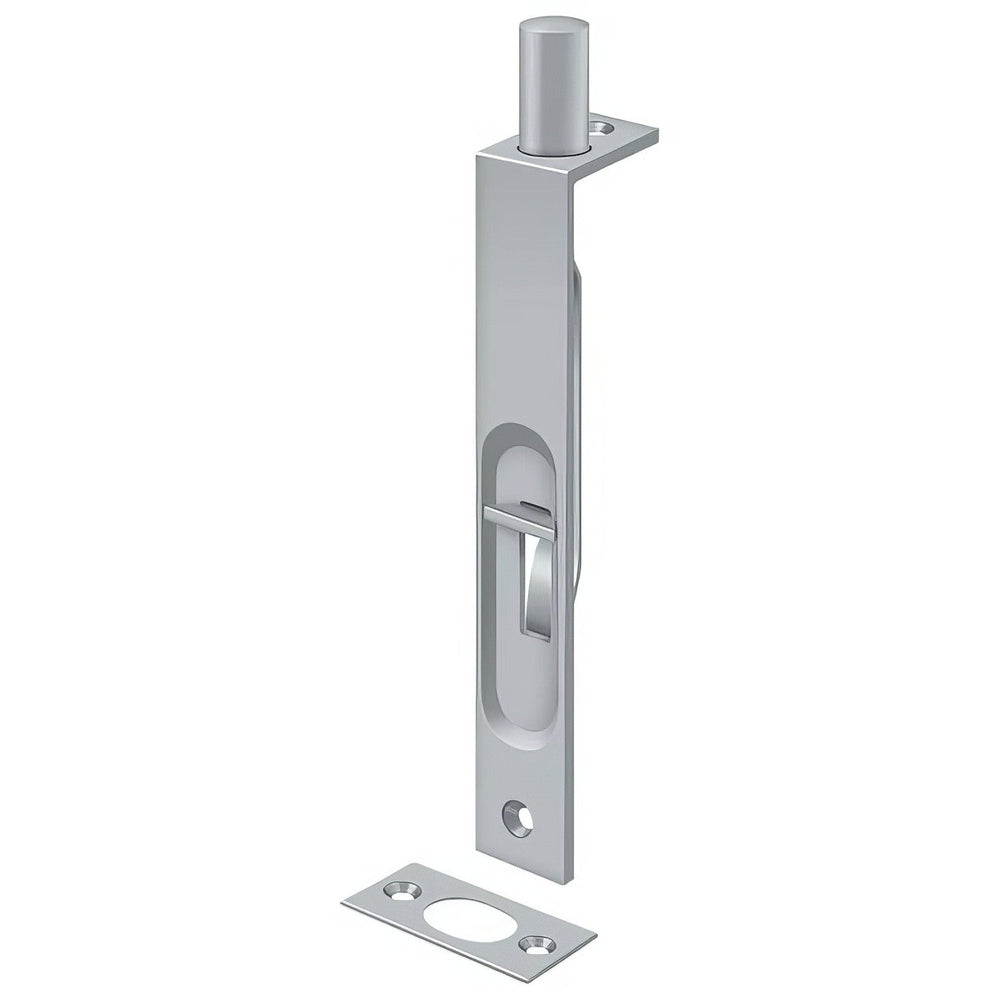 Deltana 6FBS26D satin chrome flush bolt