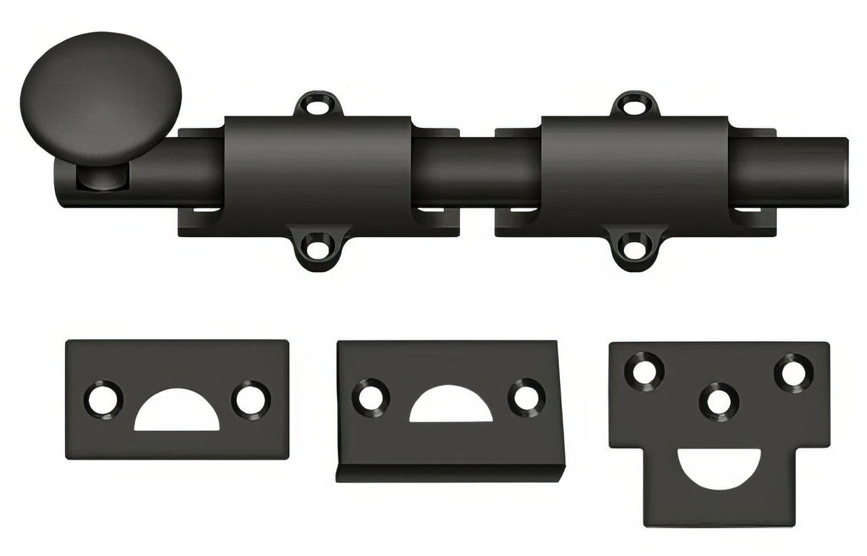 Deltana 6SB10B oil rubbed bronze surface bolt