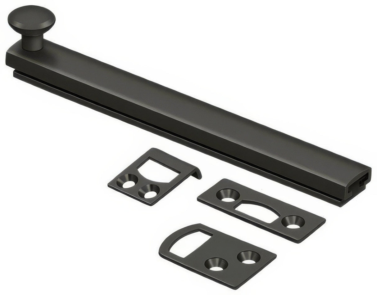 Deltana 6SBCS10B oil rubbed bronze surface bolt