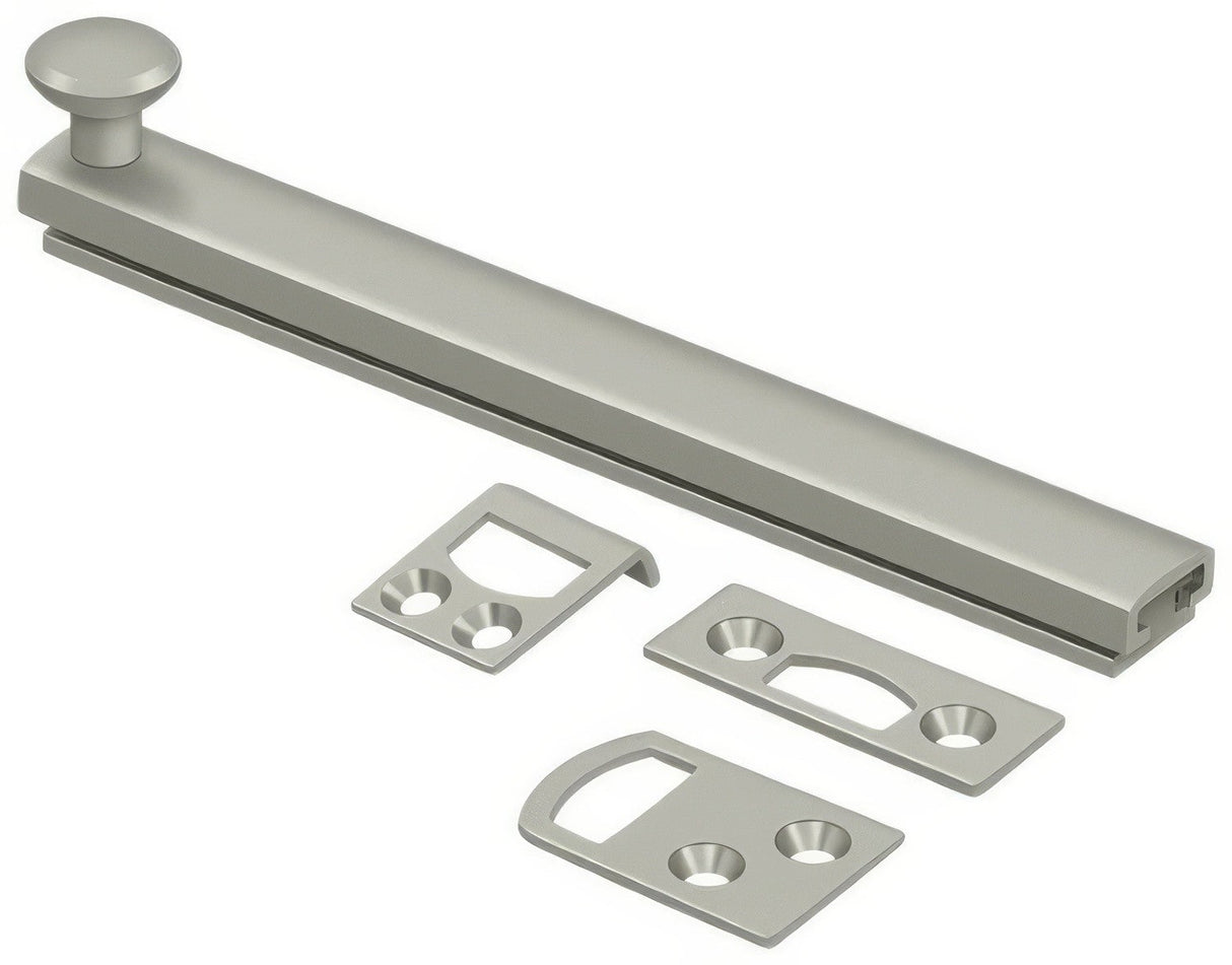 Deltana 6SBCS15 satin nickel surface bolt