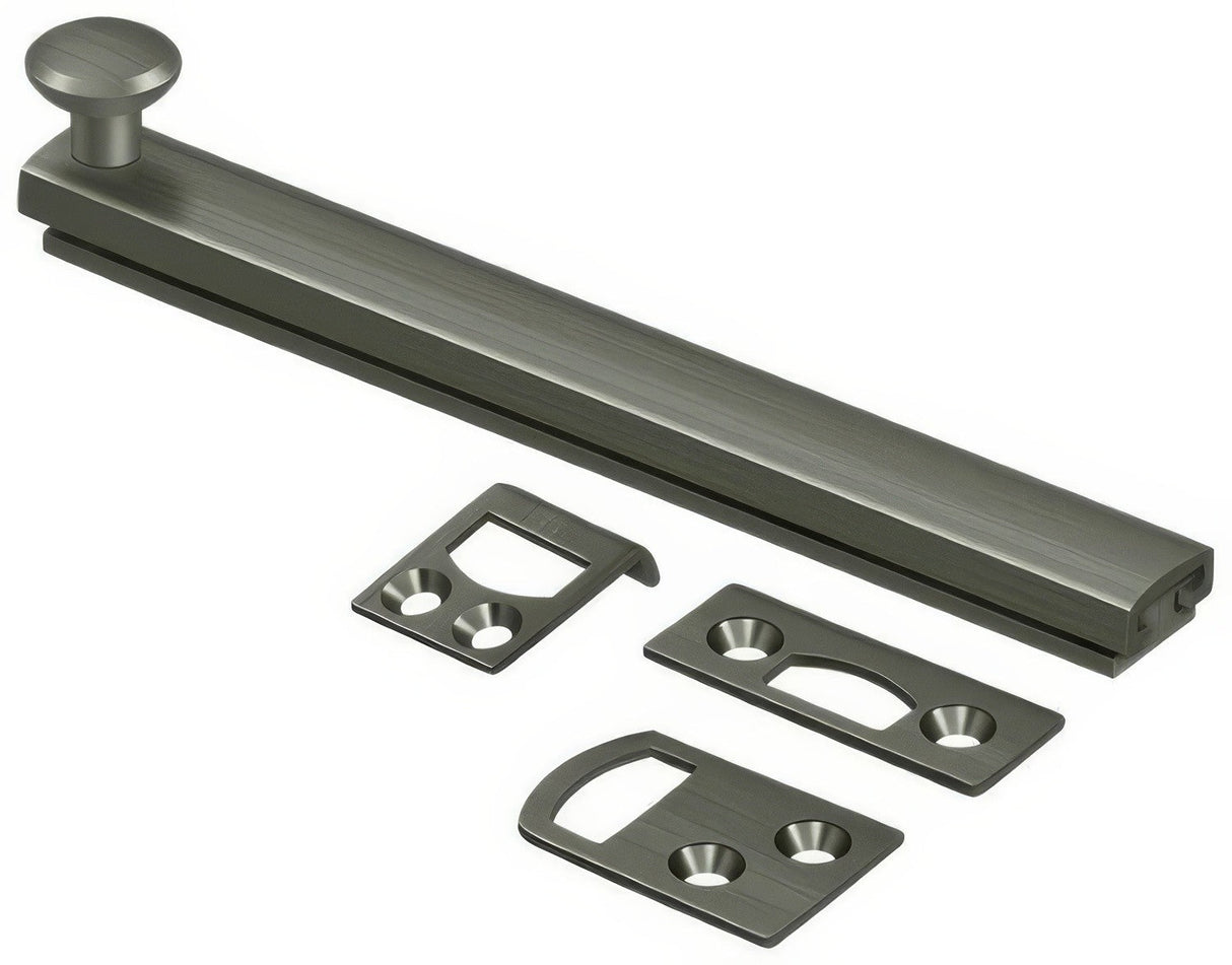 Deltana 6SBCS15A antique nickel surface bolt