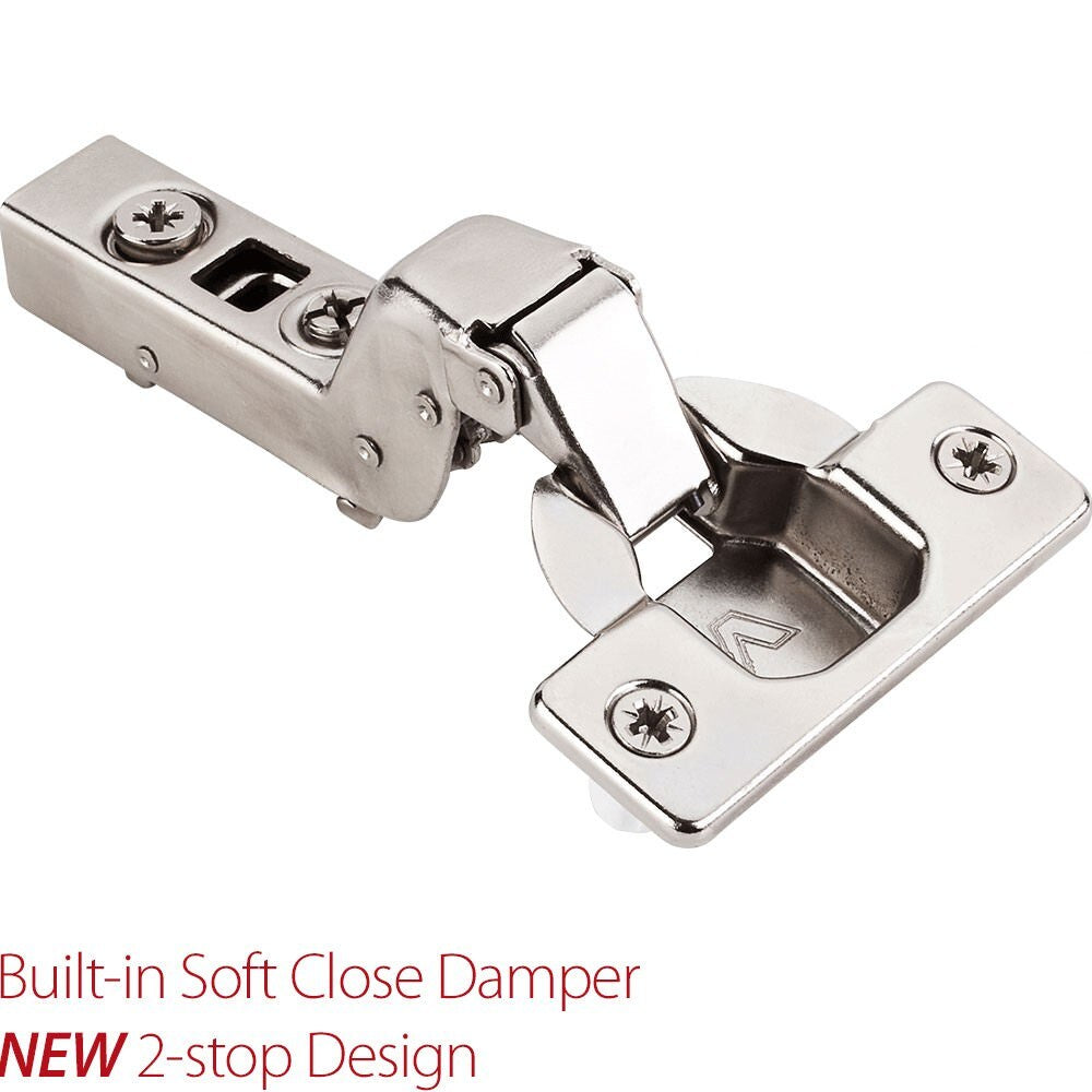Hardware Resources 110 Degree 15 mm Crank Cam Adjustable Heavy Duty Soft-close Hinge with Press-in 8 mm Dowels