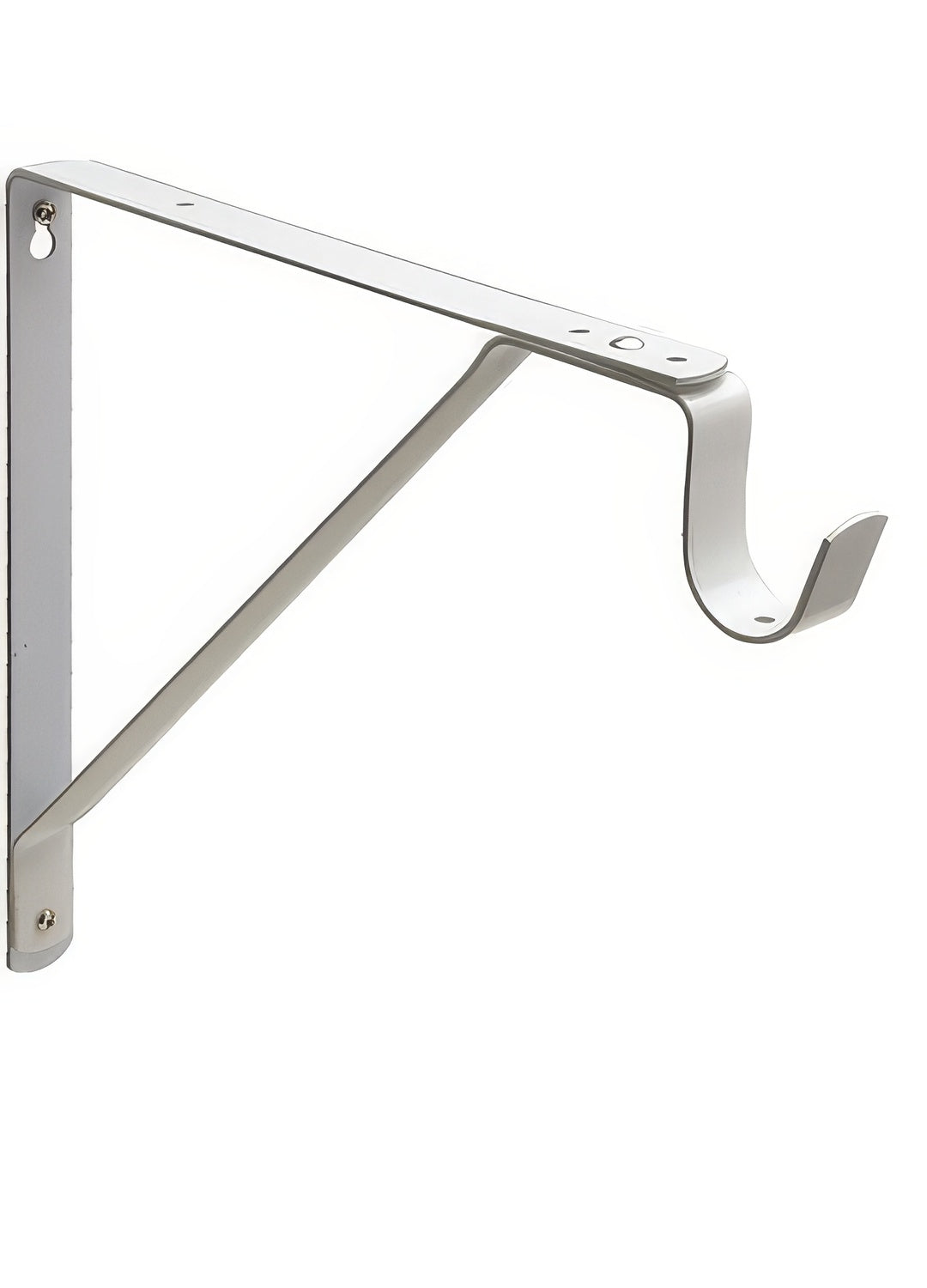 Better Home Products 703W white powder coated steel closet rod bracket