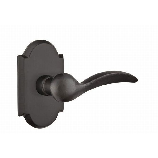 Emtek 7058DFB flat black bronze dummy door lever