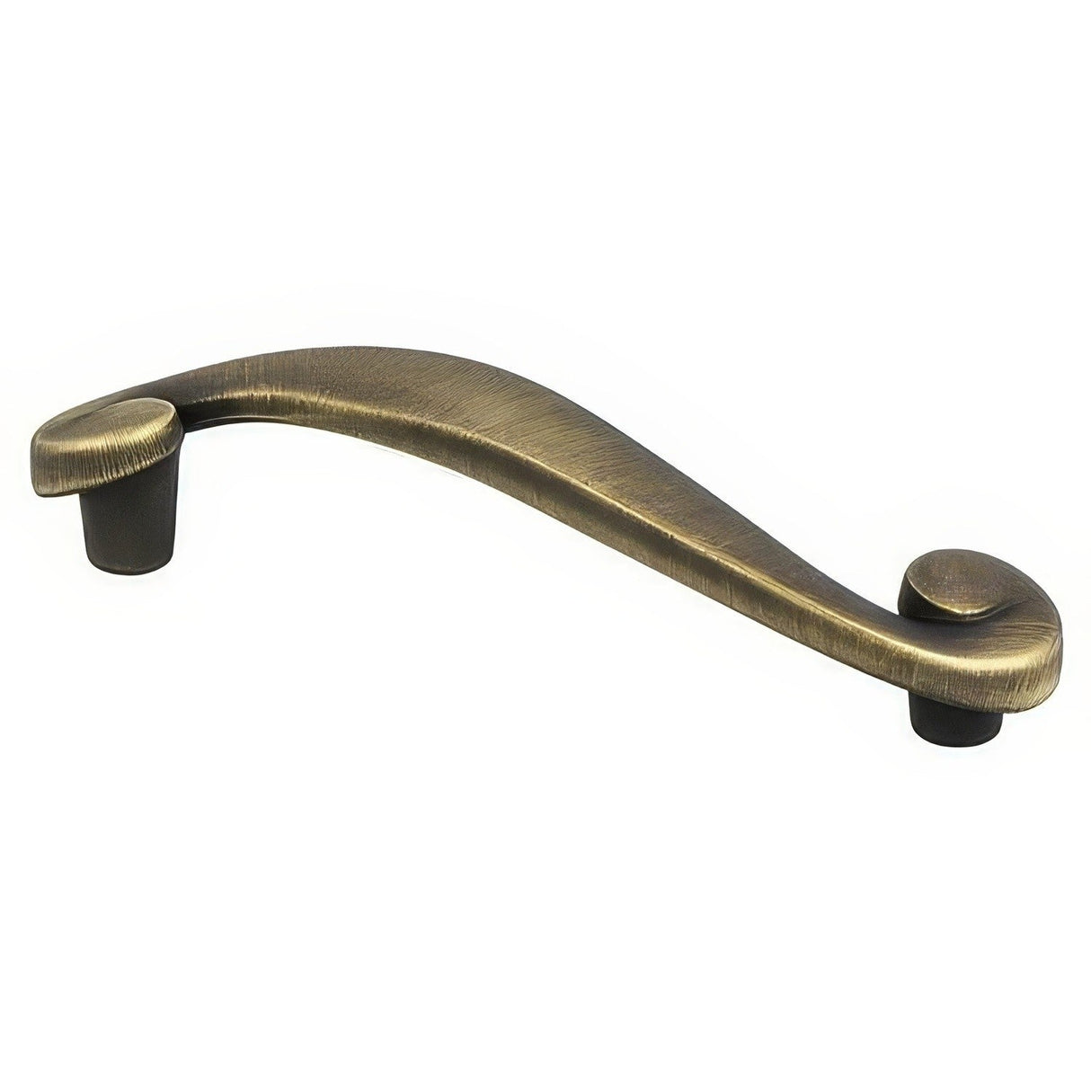 Berenson 7120-1RAB-C rustic brushed brass cabinet handle pull