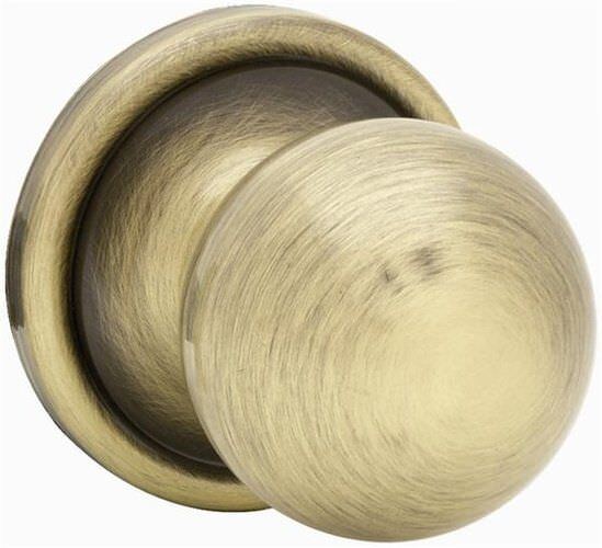 Kwikset 720CA-3GC polished brass passage door knob
