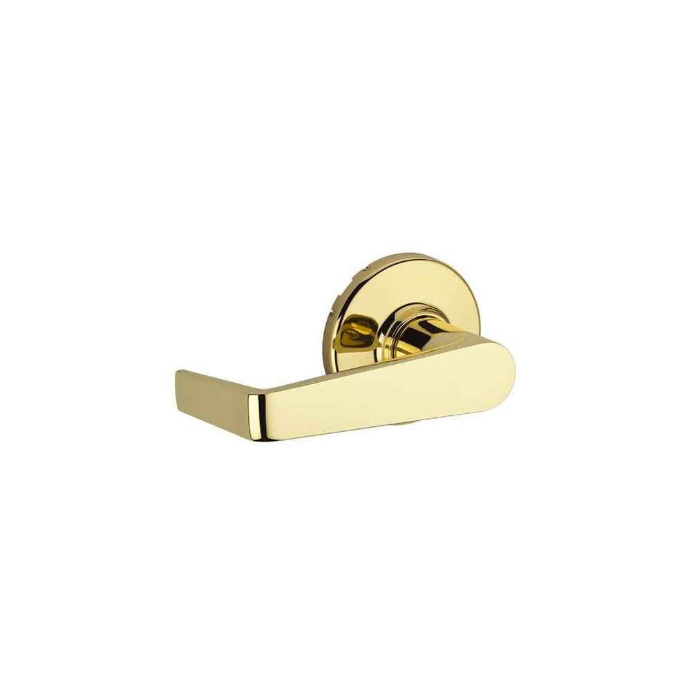 Kwikset 721KNL Kingston Lever Light Commercial Passage Door Lock in Bright Brass