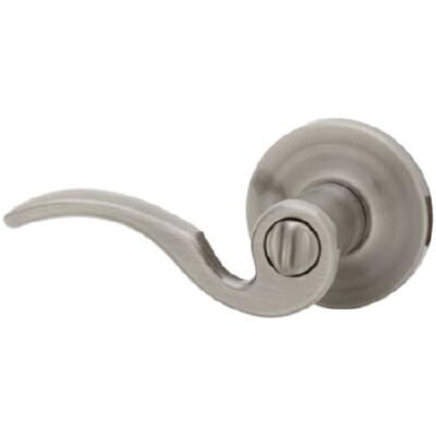 Kwikset 730BRL-15 satin nickel privacy door lever