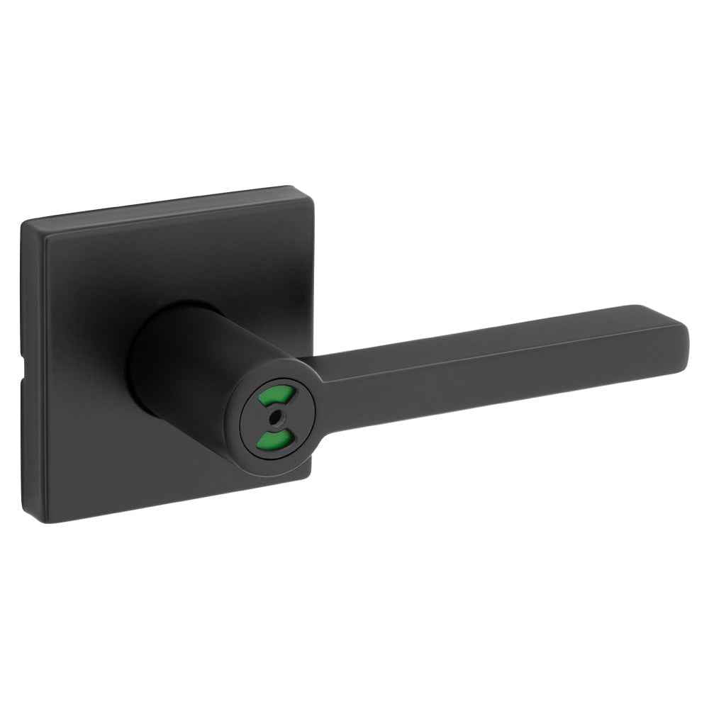 Kwikset 730HFLSQTIND Halifax Lever in Matte Black