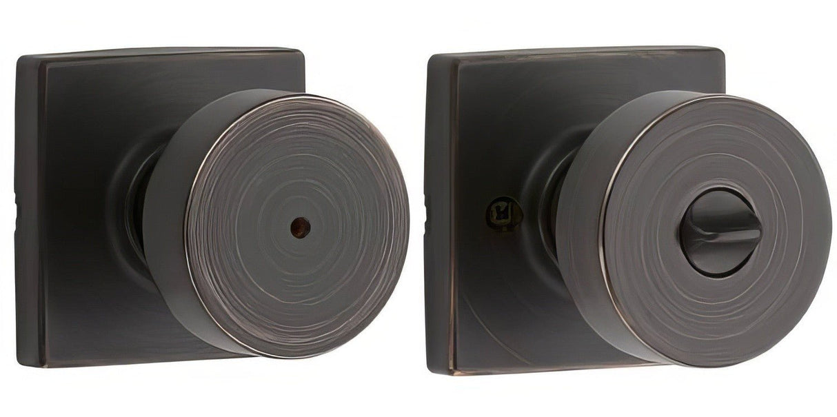 Kwikset 730PSKSQT-11P venetian bronze privacy door knob