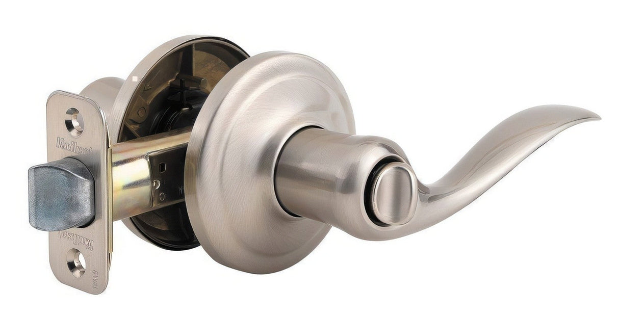 Kwikset 730TNL-15AV1 Tustin privacy privacy door lever in satin nickel, additional view