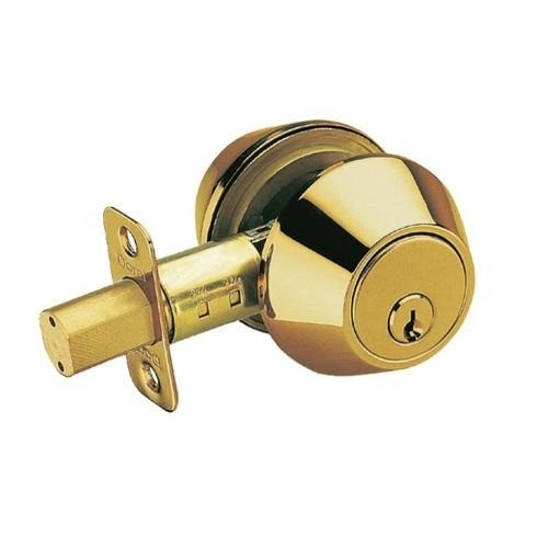 Deltana 7312KA2-003 HD Double Cylinder Deadbolt Lifetime Polished Brass