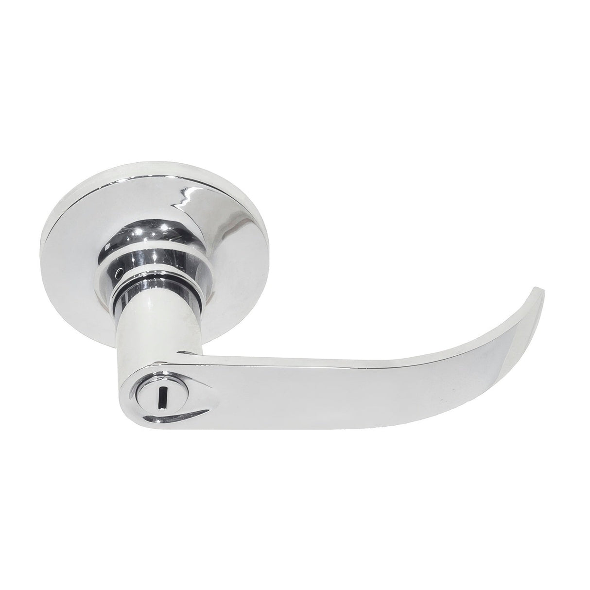 Better Home Products 73288CH Sunset Boulevard Push Button Privacy Door Lever Chrome