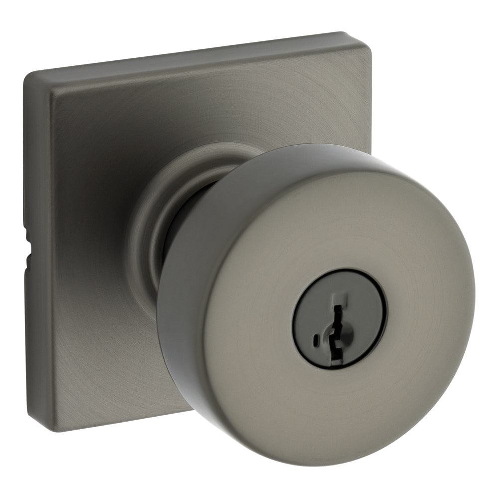 Kwikset 740PSKSQT Pismo Knob in Satin Nickel