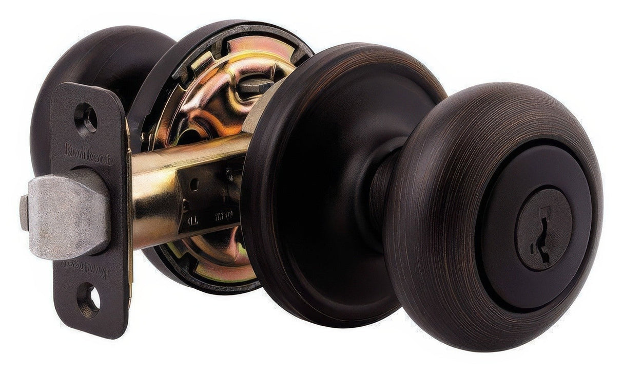 Kwikset 740H-15S satin nickel keyed entry door knob