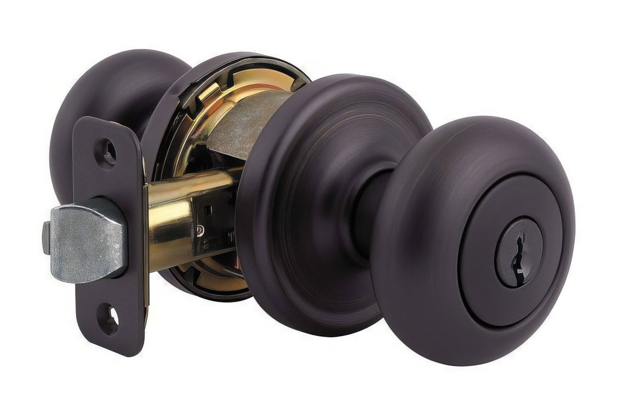 Kwikset 740H-15 satin nickel keyed entry door knob
