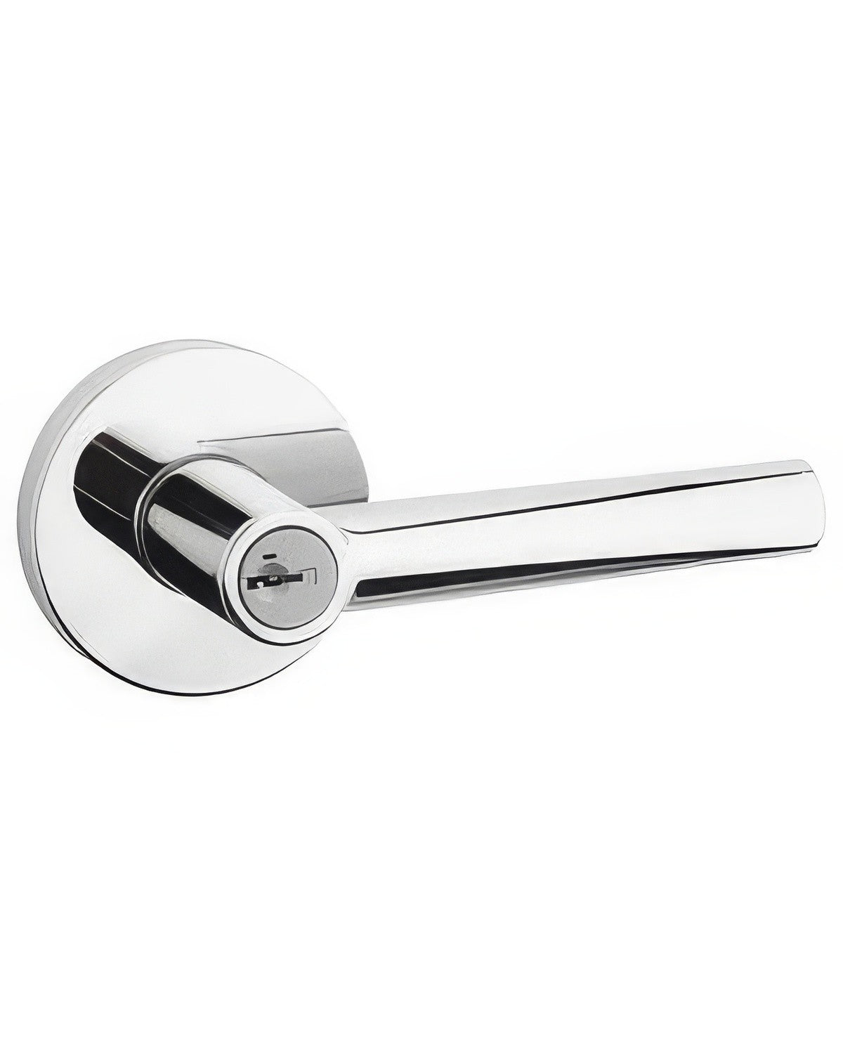 Kwikset 740MILRDT-26S polished chrome passage door lever
