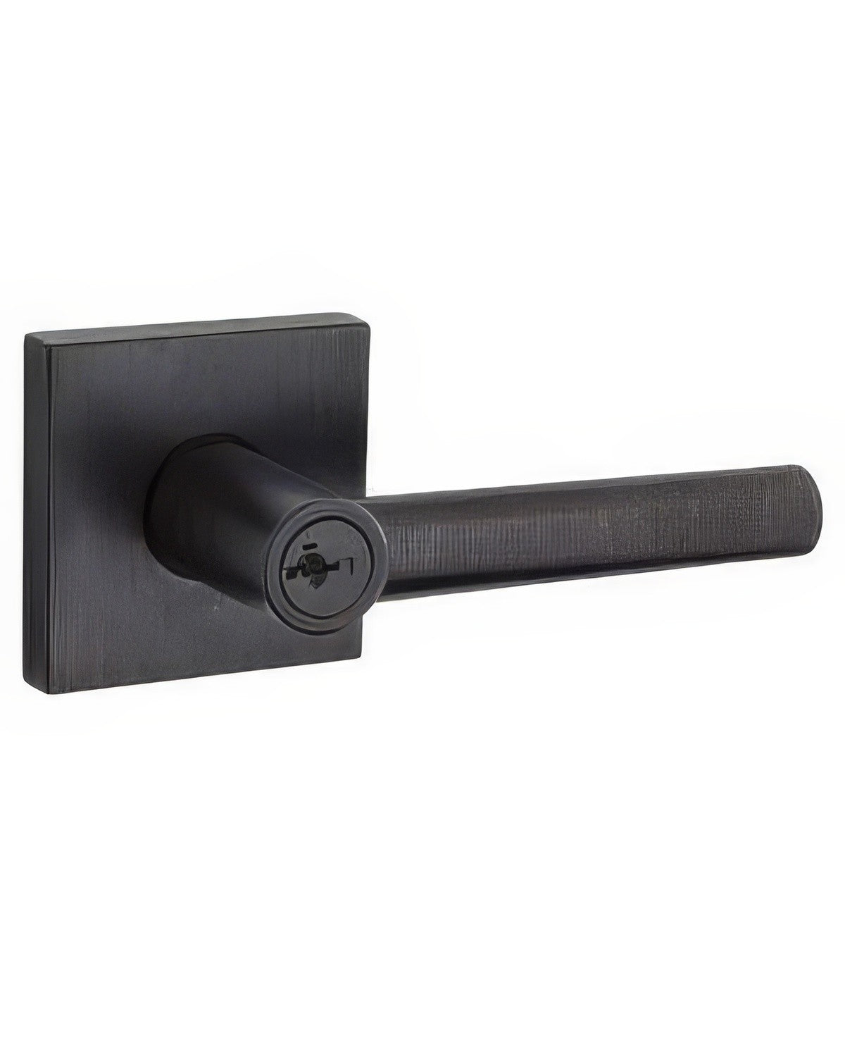 Kwikset 740MILSQT-11PS venetian bronze keyed entry door lever