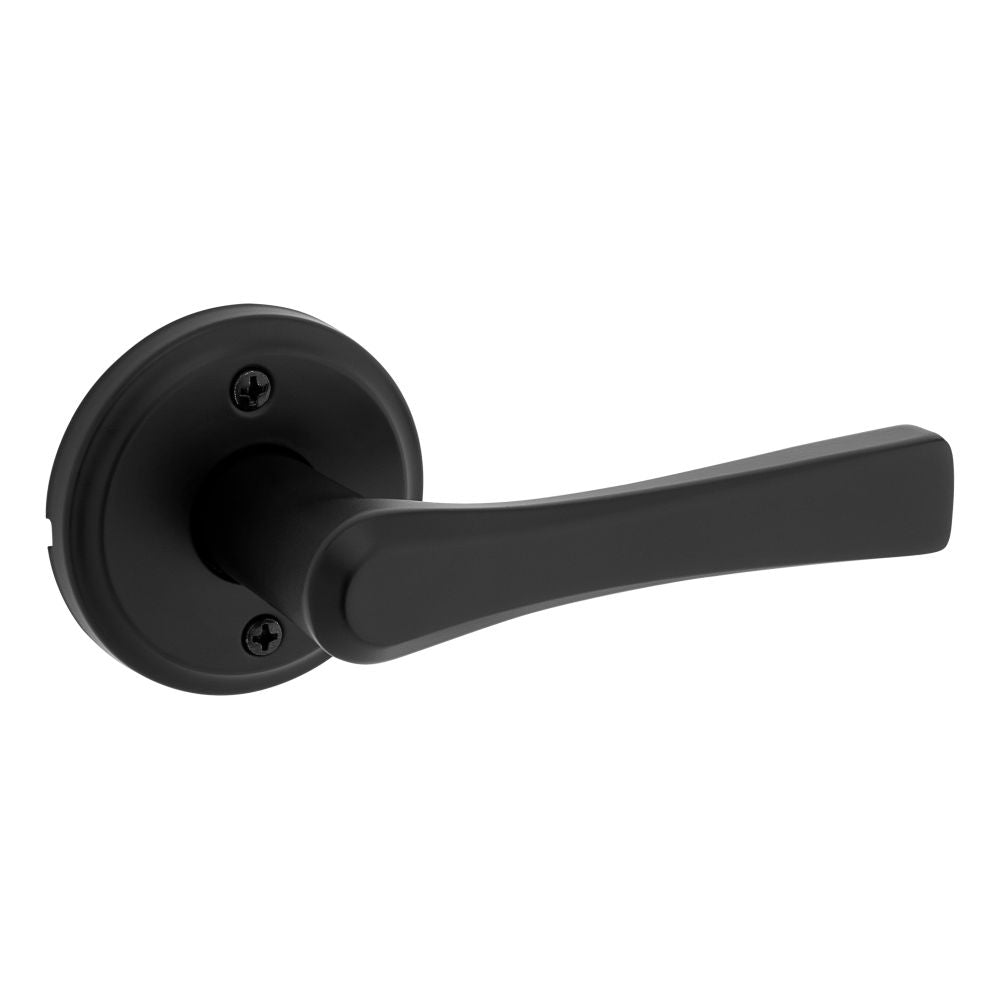 Kwikset Katella Half Dummy Door Lever in Matte Black