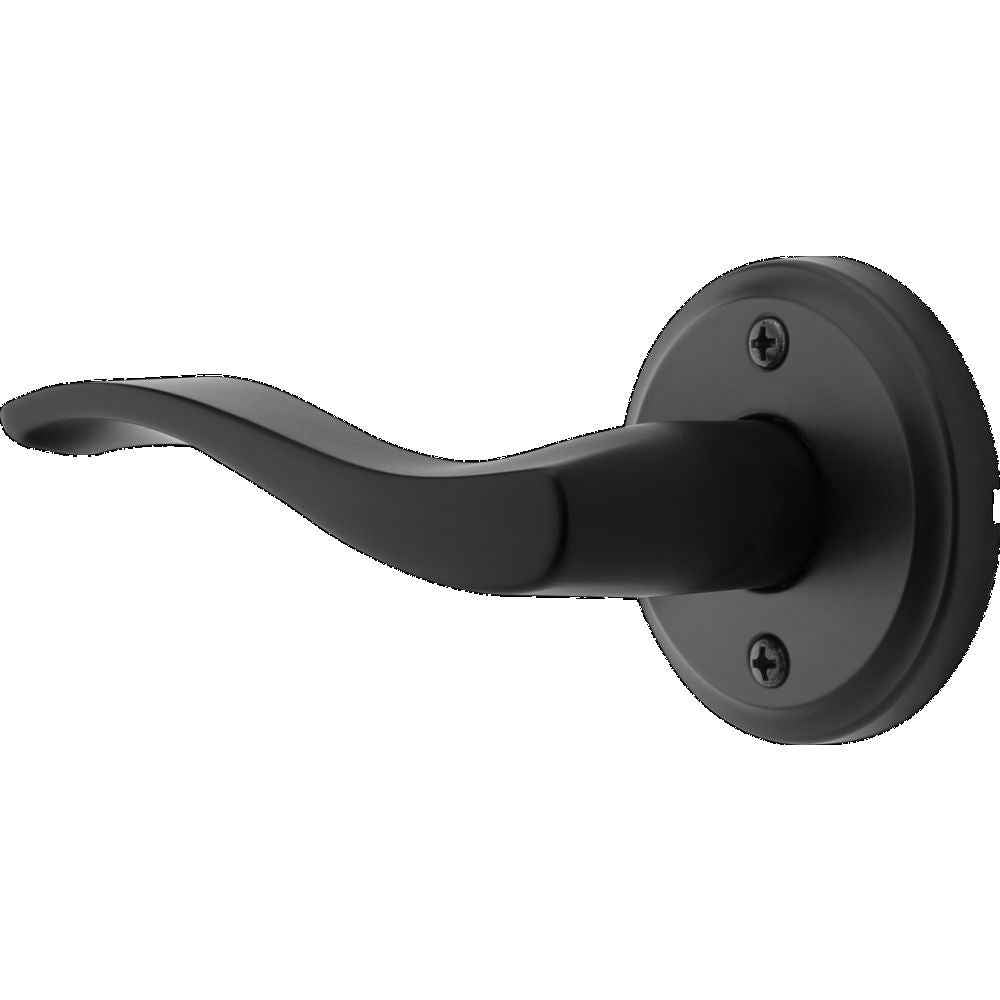 Kwikset Left Hand Sedona Half Dummy Door Lever in Matte Black