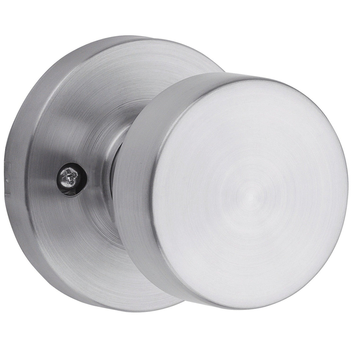 Kwikset 788PSKRDT-26D Pismo single dummy door knob in satin chrome, additional view