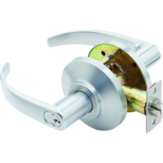 Best Access 7KC37D14DS3626 7K Series 2-3/4" Backset 7 Pin Storeroom 14 Lever and D Rose ANSI Strike Less Core