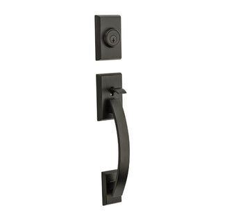 Kwikset 801TVHLIP-11PS venetian bronze double cylinder handleset