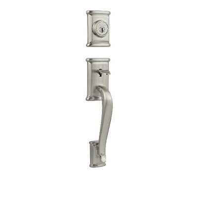 Kwikset 801ADHLIP-L03S lifetime polished brass double cylinder handleset