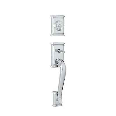 Kwikset 801ADHLIP-26S polished chrome double cylinder handleset