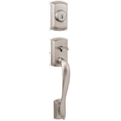 Kwikset 801AVHLIP-L03S lifetime polished brass double cylinder handleset