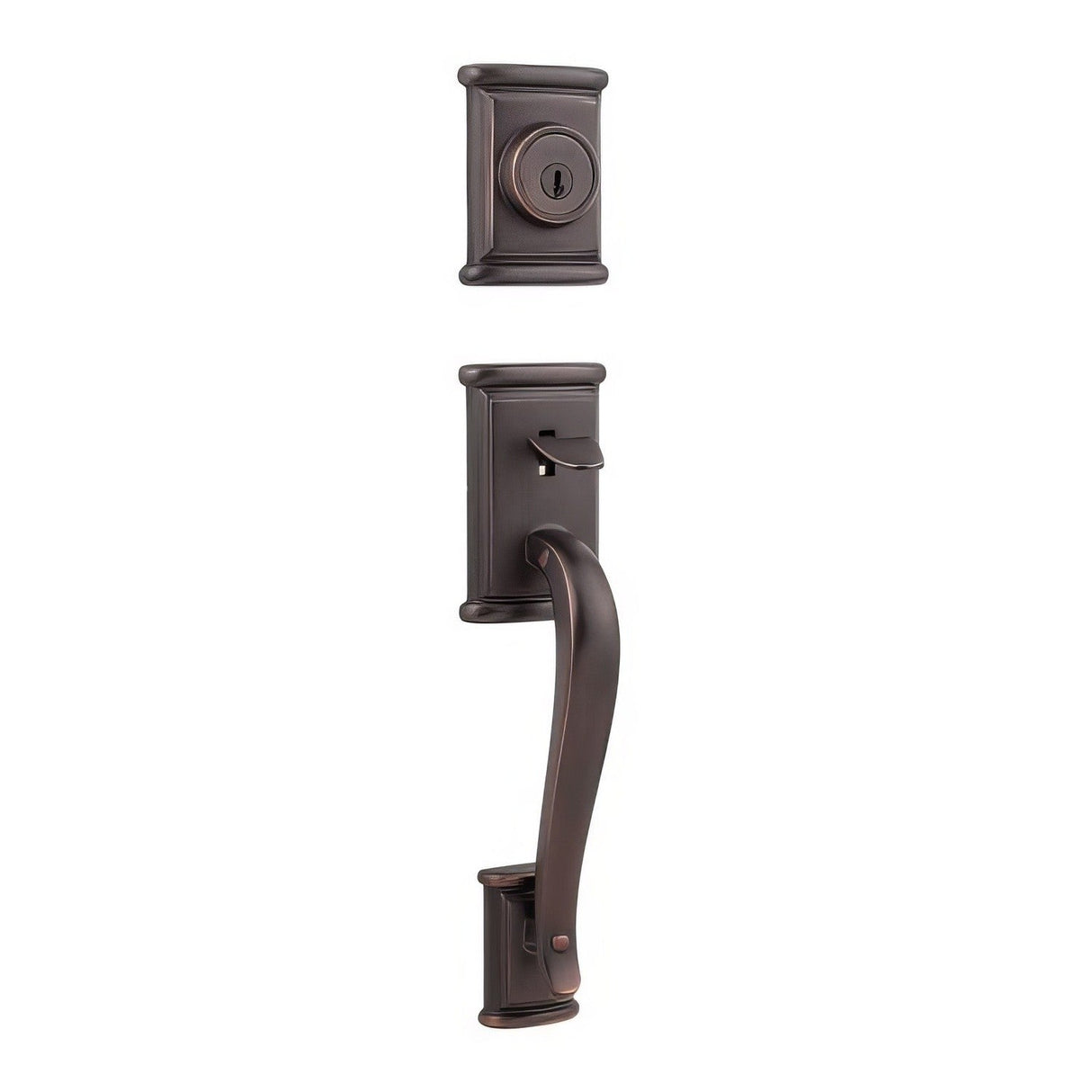 Kwikset 802ADHLIP-514 iron black dummy handleset