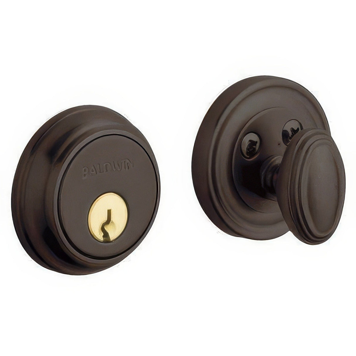 Baldwin 8031112 venetian bronze single cylinder deadbolt