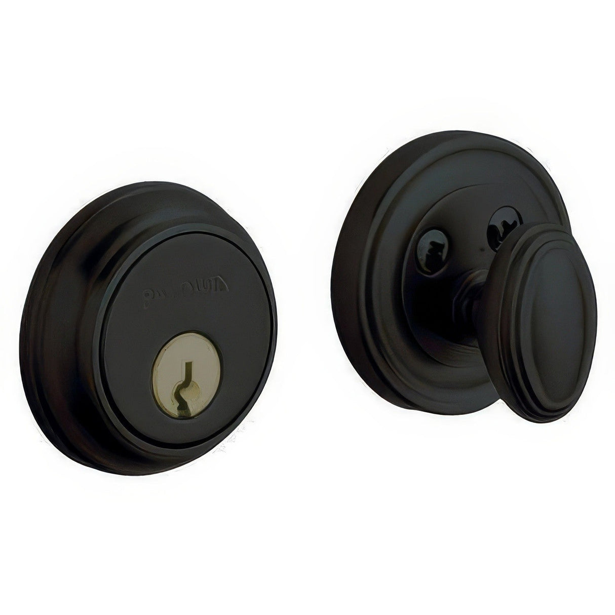 Baldwin 8031190 satin black single cylinder deadbolt