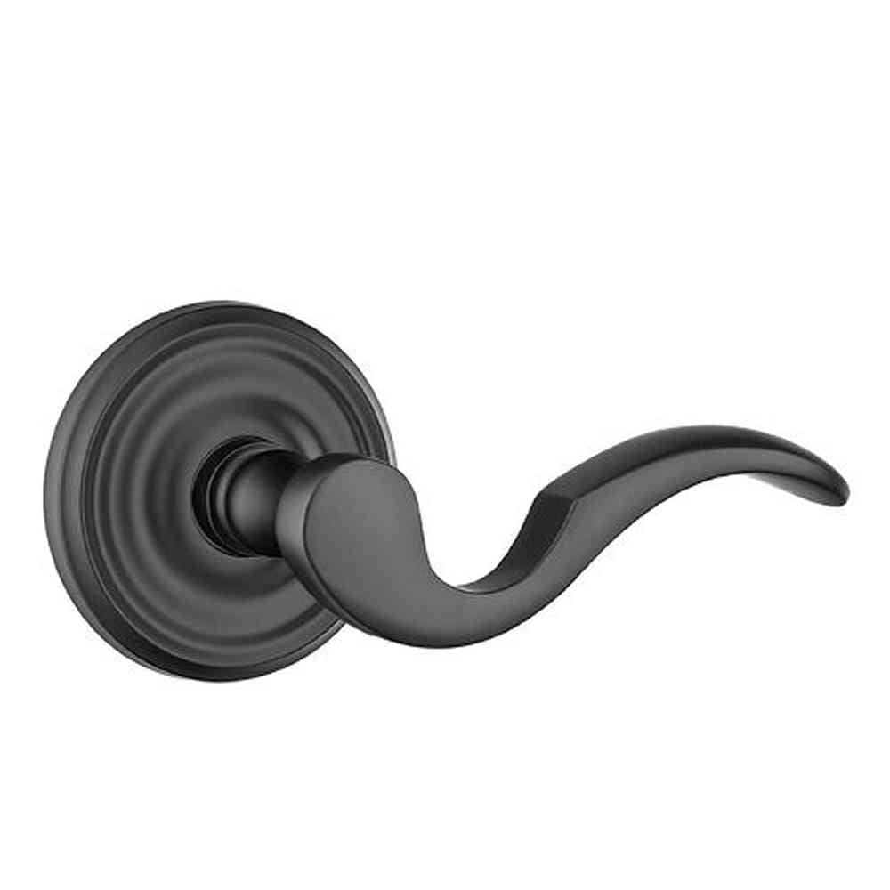 Emtek 8050CUS19 Cortina Lever Dummy Pair with Regular Rose for 1-1/4" to 2" Door Flat Black Finish