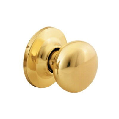 Yale 80H3 polished brass dummy door knob
