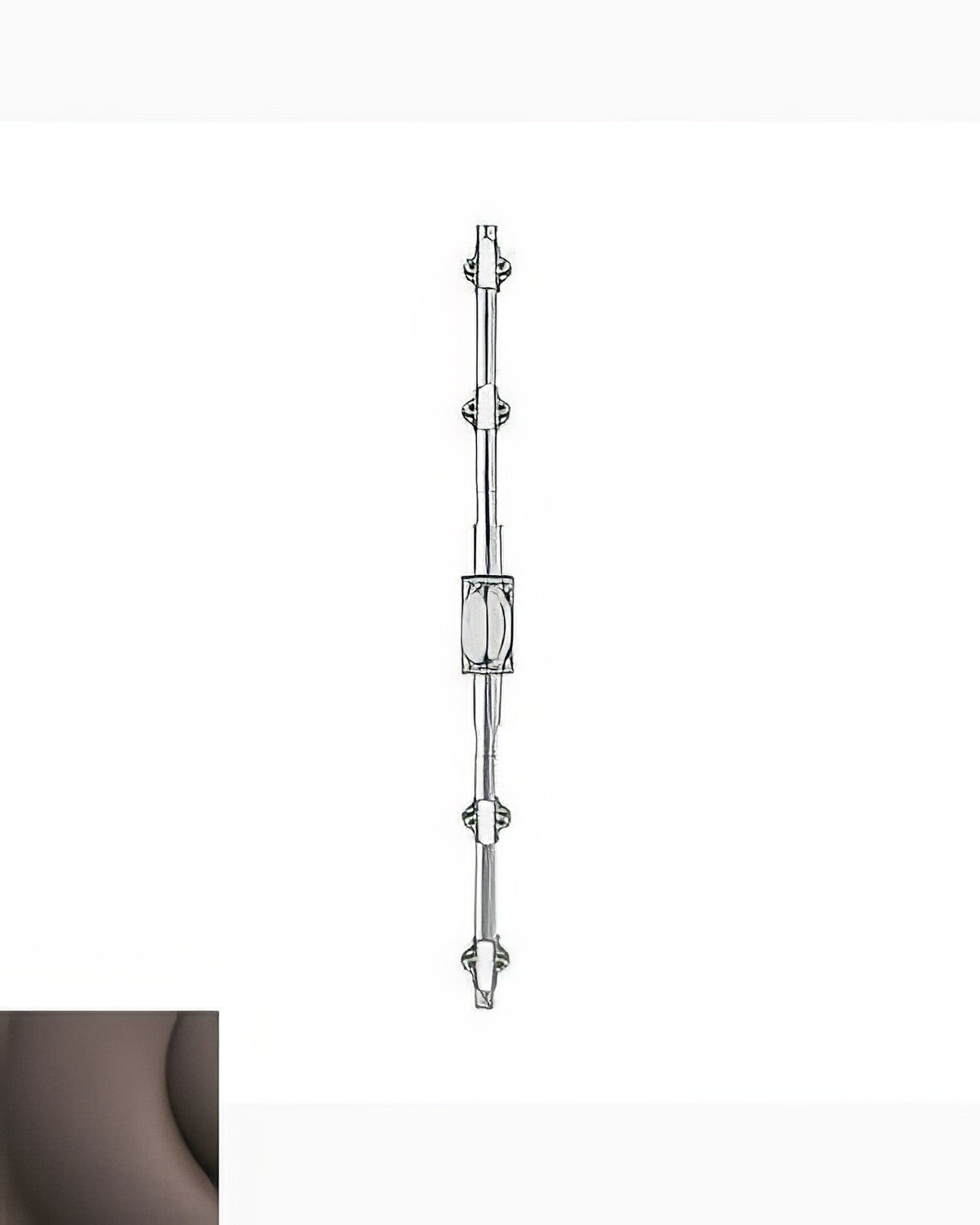 Baldwin 8107112R8LK venetian bronze cremone bolt